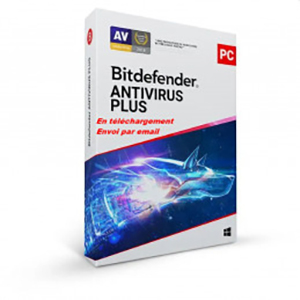 Bitdefender Antivirus Plus 2024 – 1 App 1 An – PC Windows – Edition Française