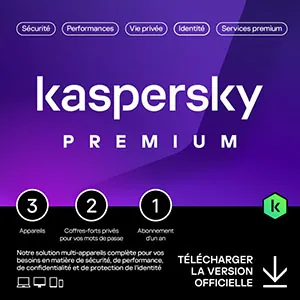 Kaspersky Premium 2025 – Multidevice 3 App 1 An – PC Mac Android iOS – Edition Française – Licence livrée par mail 24h/24
