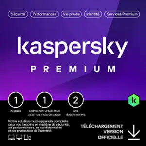 Kaspersky Premium 2026 – Multidevice 1 App 2 Ans – PC Mac Android iOS – Edition Française